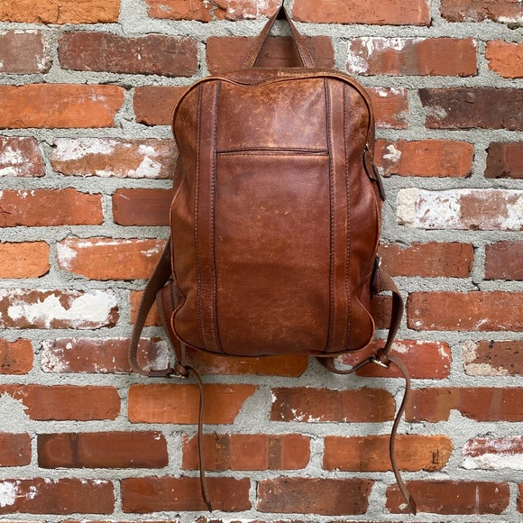Old Angler Handbags - Old Angler Firenze Leather Backpack